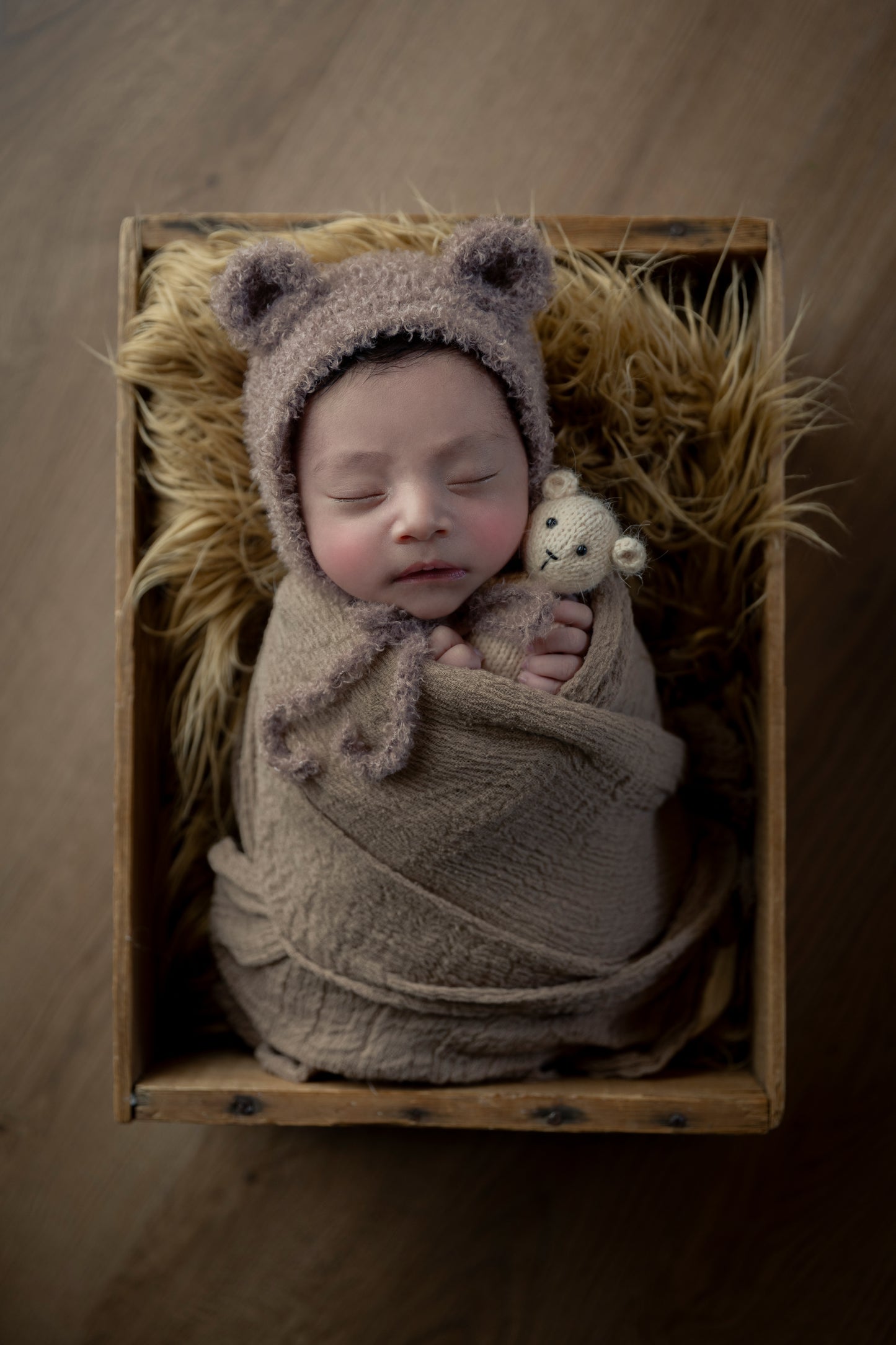 Pink gauze swaddle