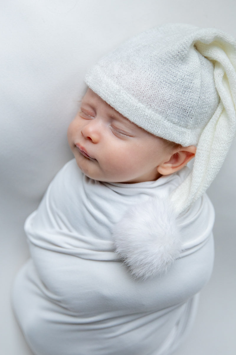 White Sleepy hat