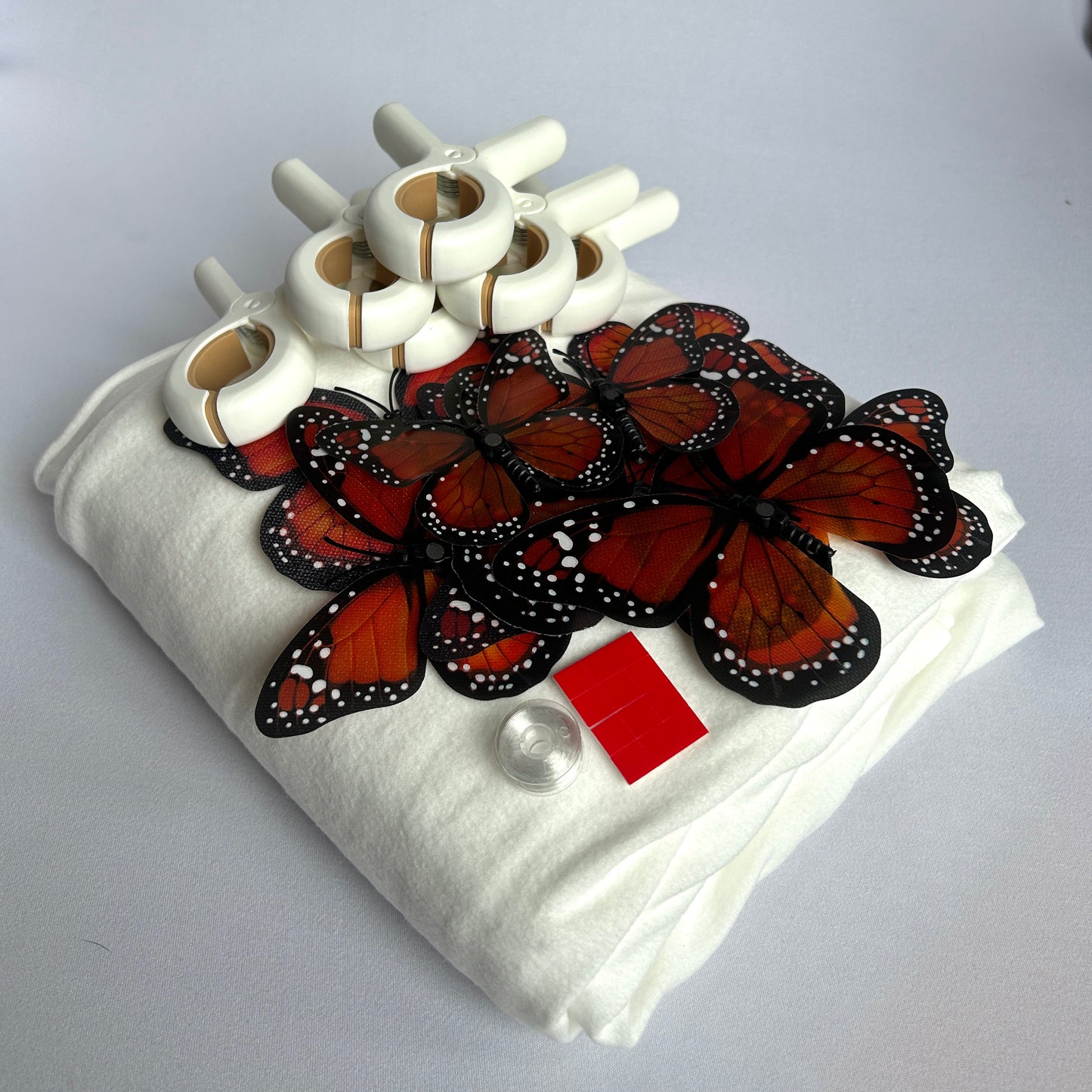 Orange Butterfly background kit