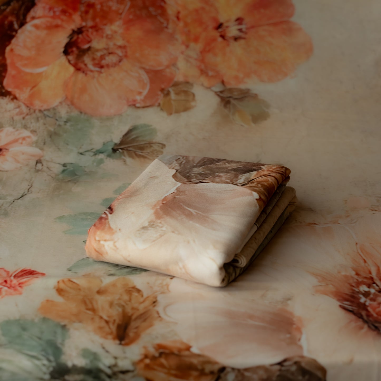 Orange and peach Floral backdrop