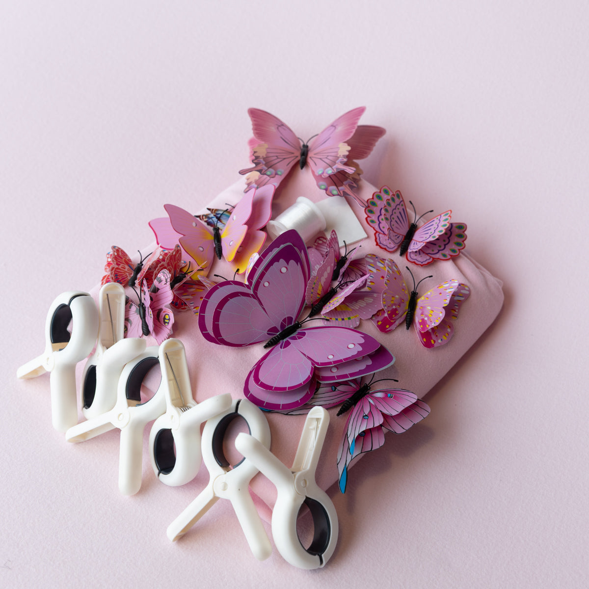 Pink  Butterfly background kit