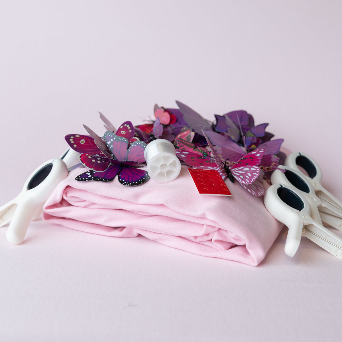 Pink and Purple  Butterfly background kit