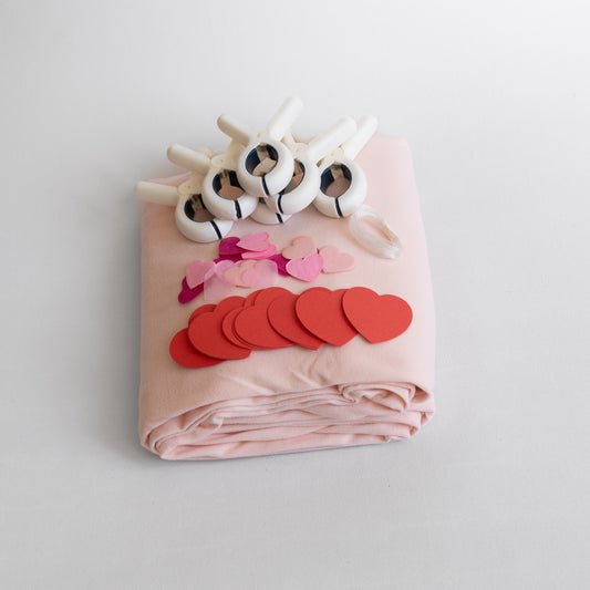 Valentine Kit with pink backdrop