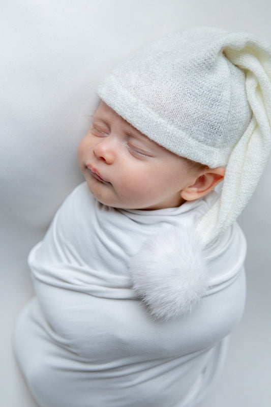 White Sleepy hat